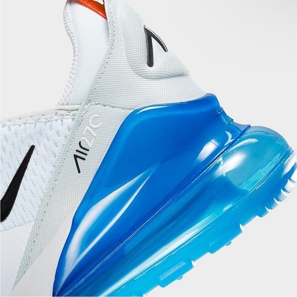 Nike Grade School Air Max 270 white/Blue 943345 114 - Picture 4 of 5